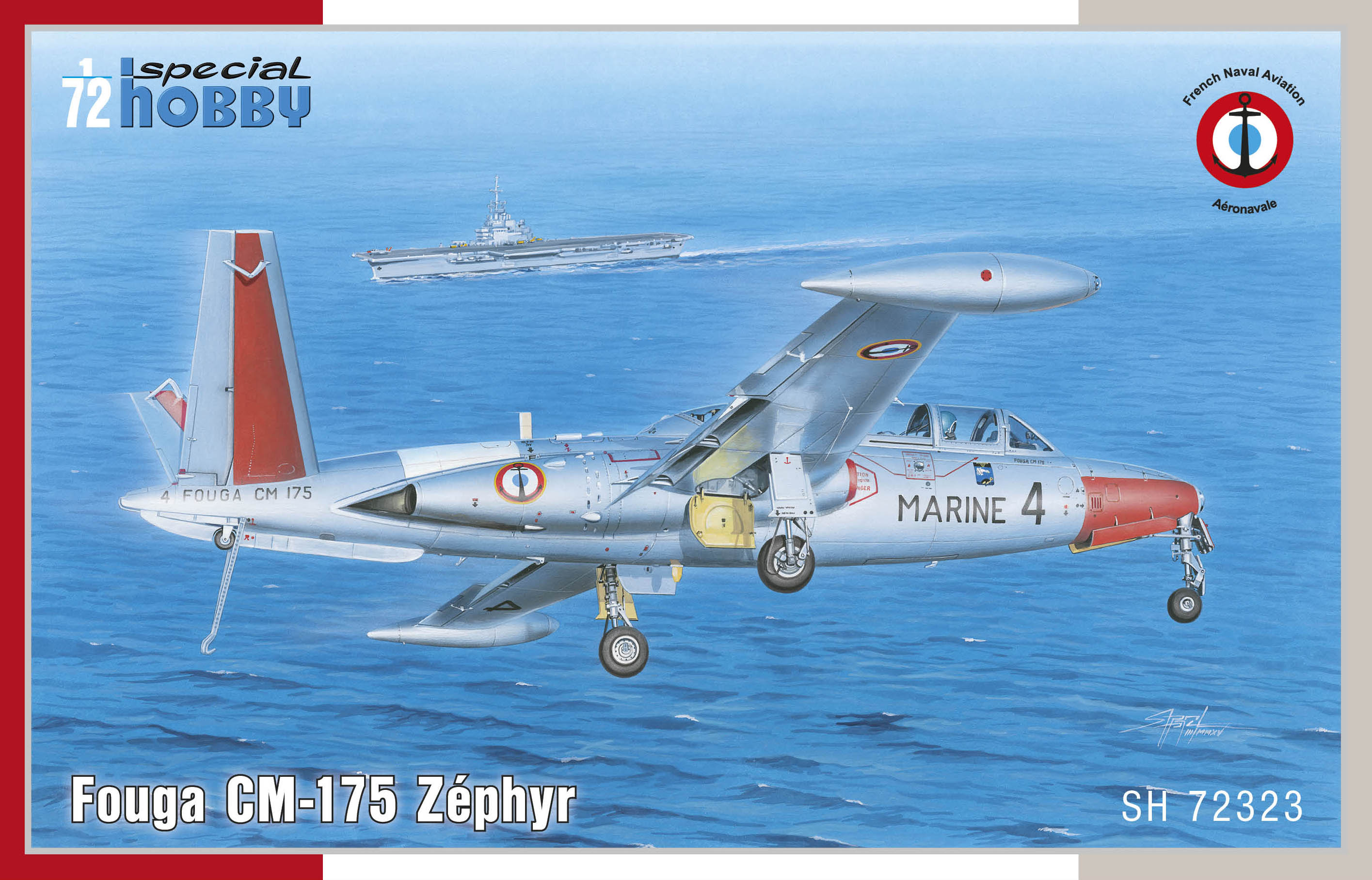 Сборная модель 1/72 Fouga CMK-175 Zéphyr (4x camo) (Special Hobby)