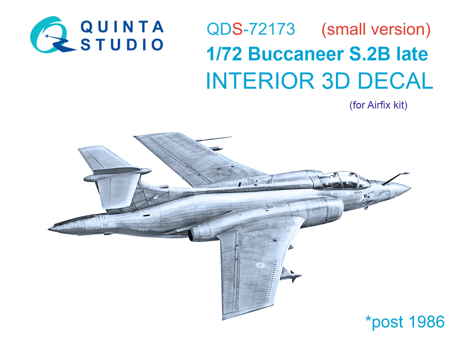 3D Декаль интерьера кабины Blackburn Buccanneer S.2B Late (Airfix) (малая версия)