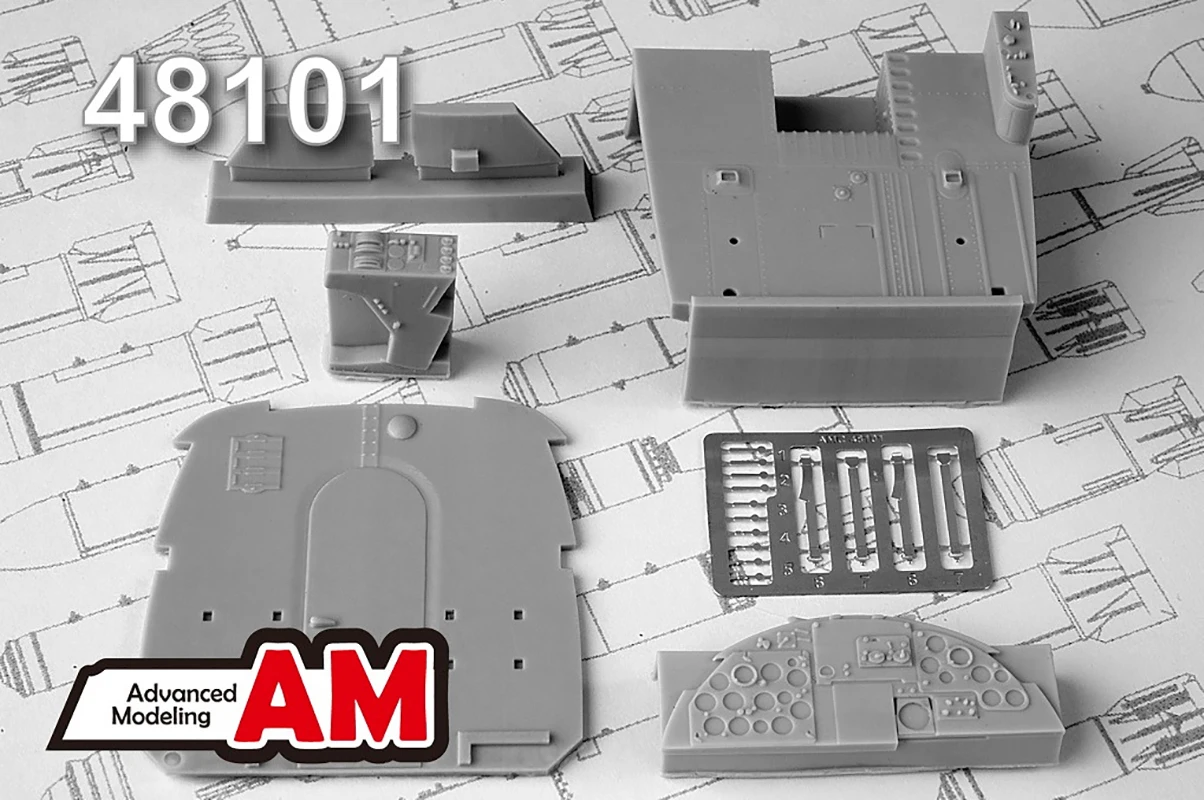 Дополнения из смолы 1/48 Кабина самолета Ан-2 (Advanced Modeling)