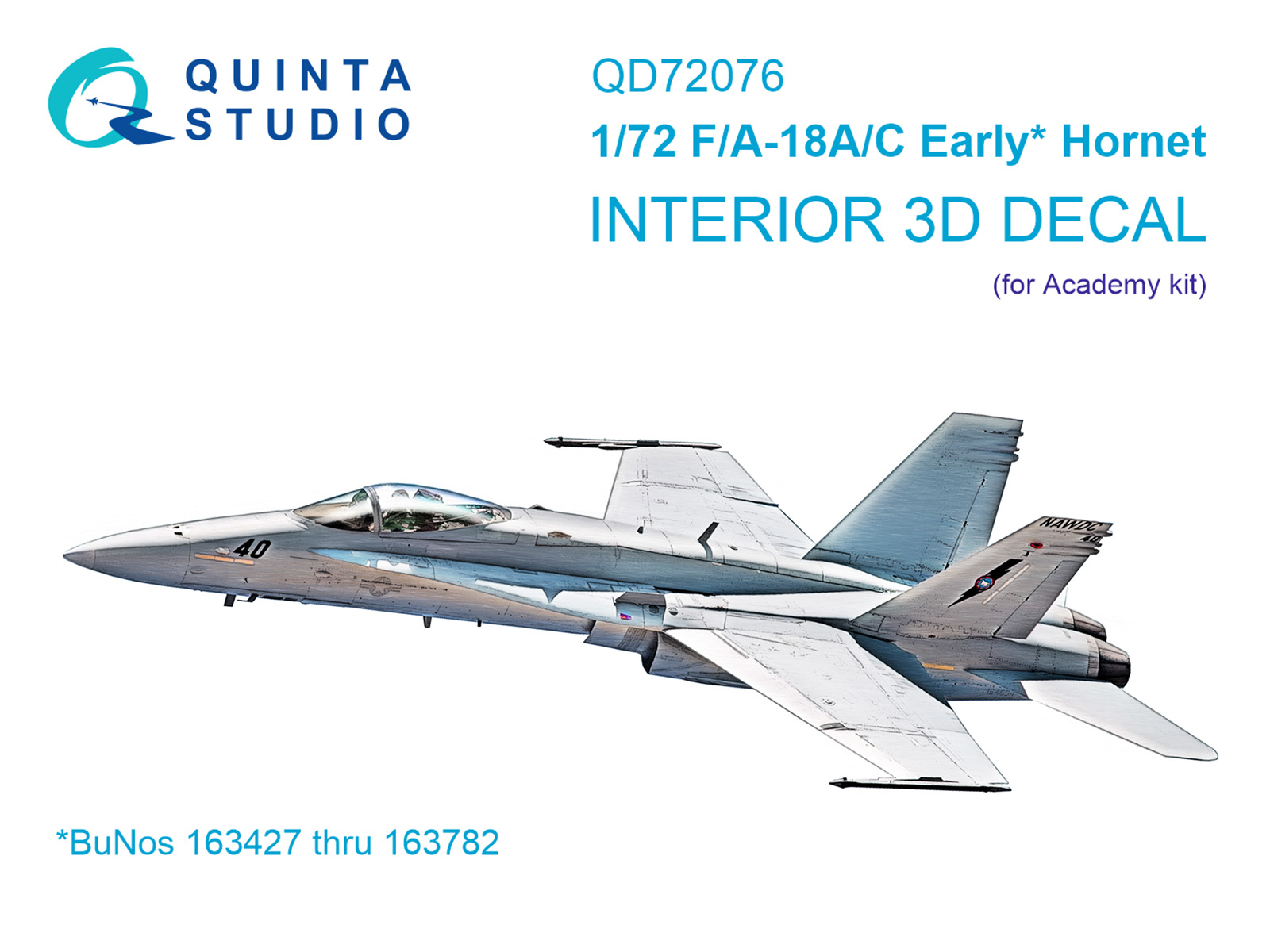 3D Декаль интерьера кабины F/A-18A/C early (Academy) 