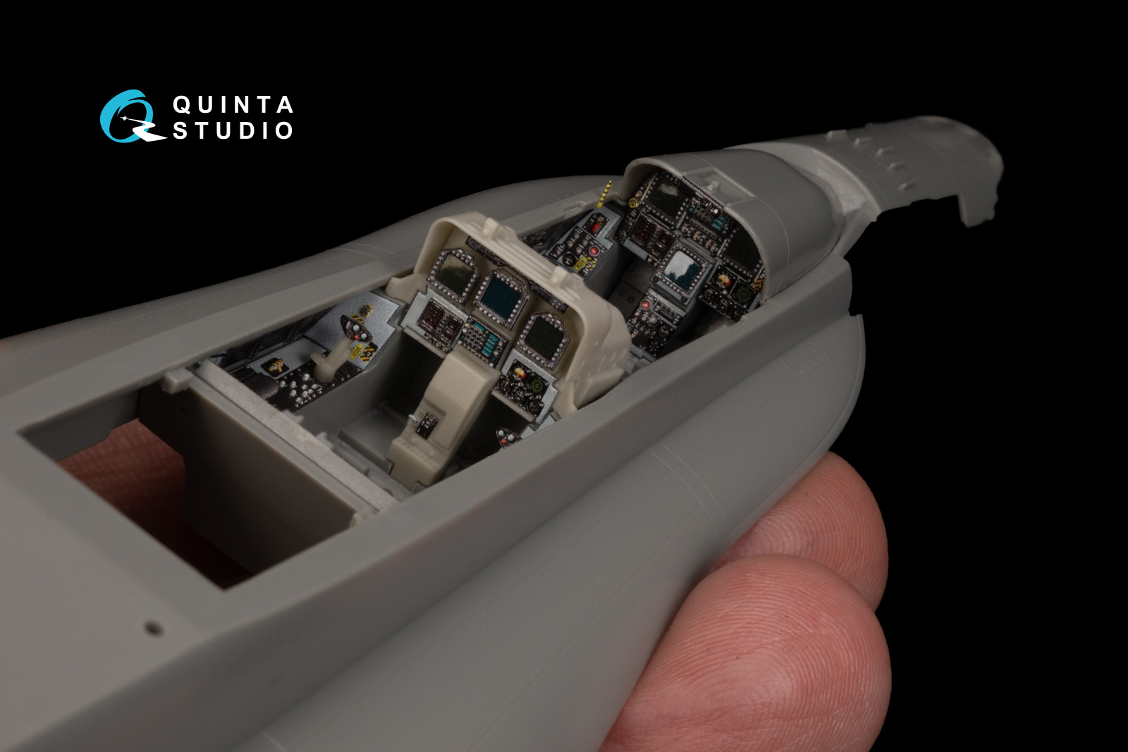 3D Декаль интерьера кабины со смоляными деталями F/A-18D Late (Kinetic)