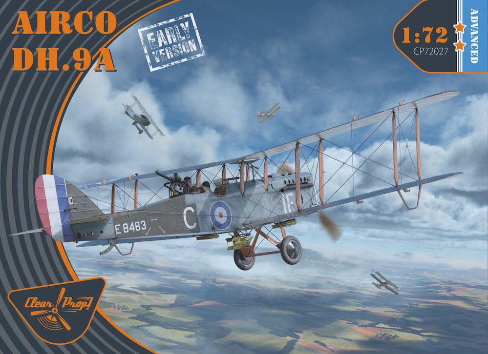 Сборная модель 1/72 Airco DH.9A early version ADVANCED kit (Clear Prop)