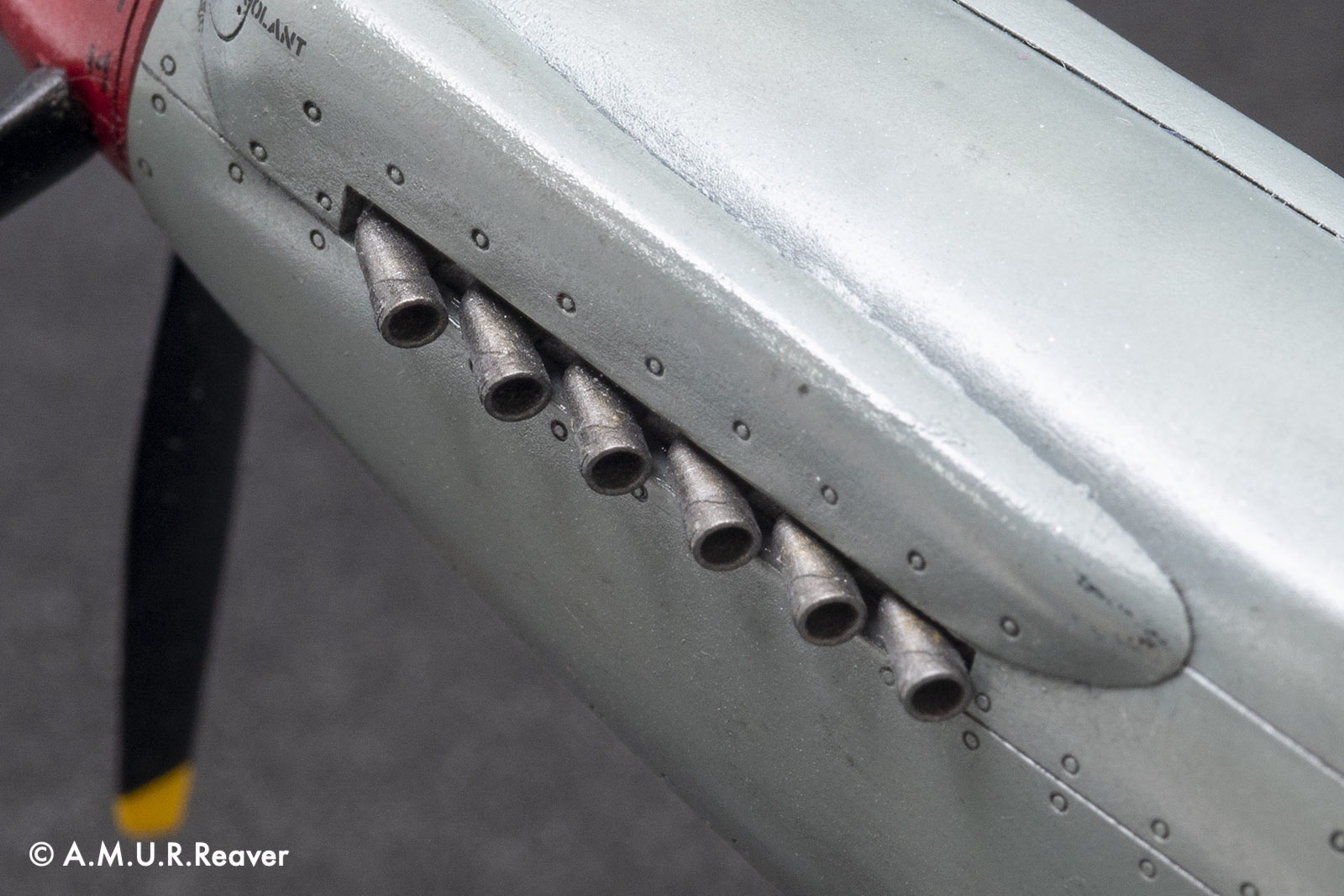 Дополнения из смолы 1/48 Выхлопные патрубки Spitfire F.22/24 и Seafire FR.46/47 (A.M.U.R.Reaver)