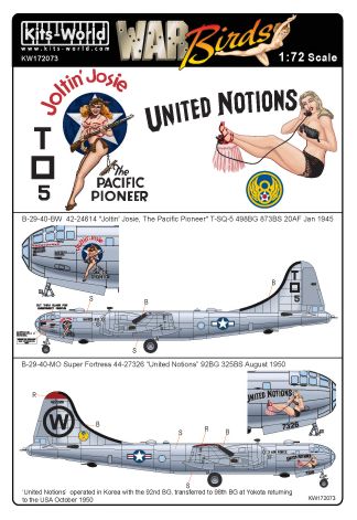 Декаль 1/72 Boeing B-29-40-BW  (Kits-World)