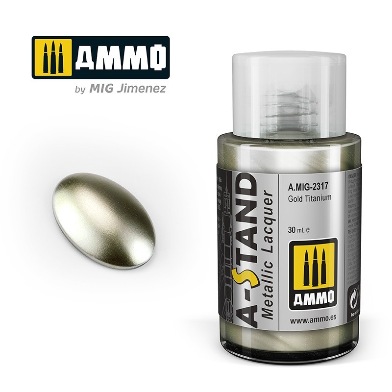 Лак металлик A-STAND Gold Titanium (Ammo Mig) (30ml)