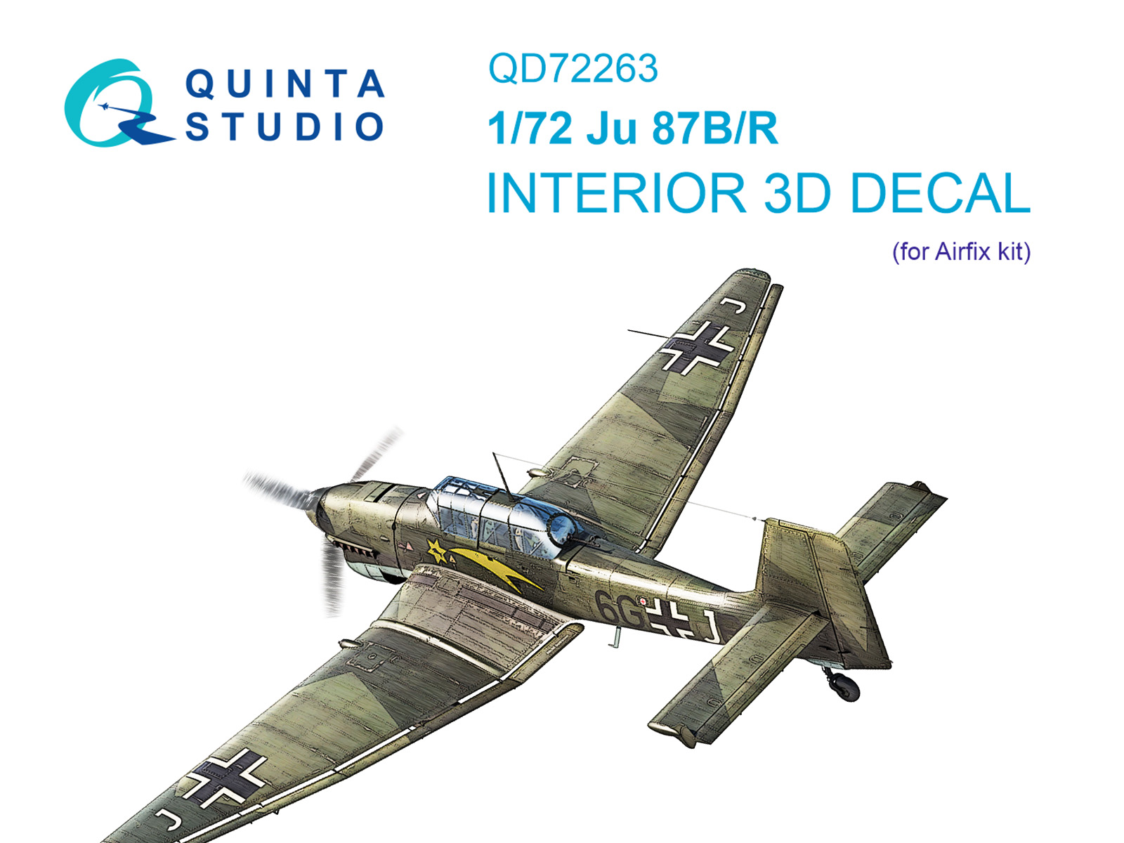 3D Декаль интерьера кабины Ju 87B/Ju 87R (Airfix)