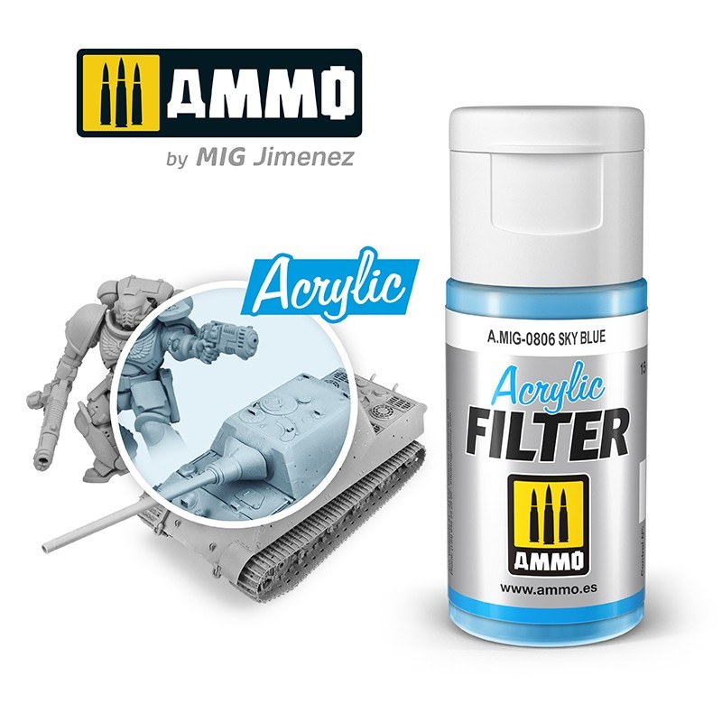 Акриловый фильтр ACRYLIC FILTER Sky Blue(15mL) (Ammo Mig)