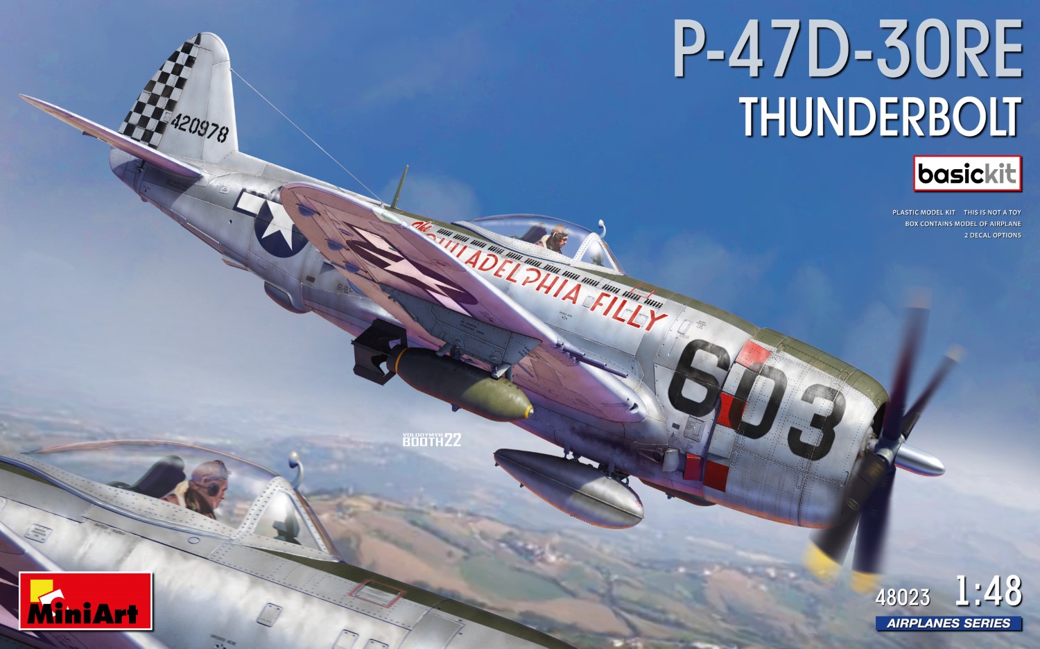 Сборная модель 1/48 P-47D-30RE Thunderbolt (BASIC KIT) (MiniArt)