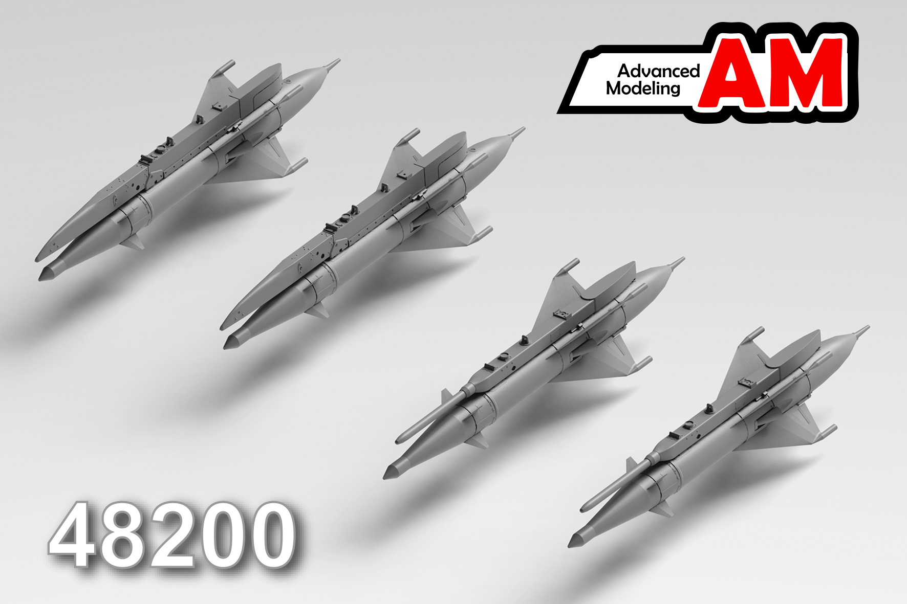 Дополнения из смолы 1/48 УР РС-2УС с пусковой АПУ-4 и АПУ-7 (Advanced Modeling)