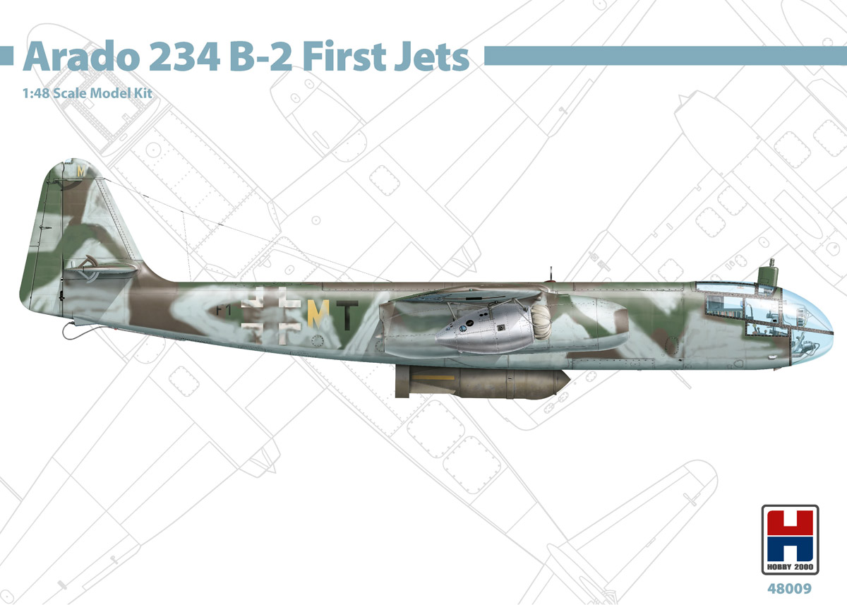 Сборная модель 1/48 Arado Ar-234B-2 First Jets ex Hasegawa kits (Hobby 2000)