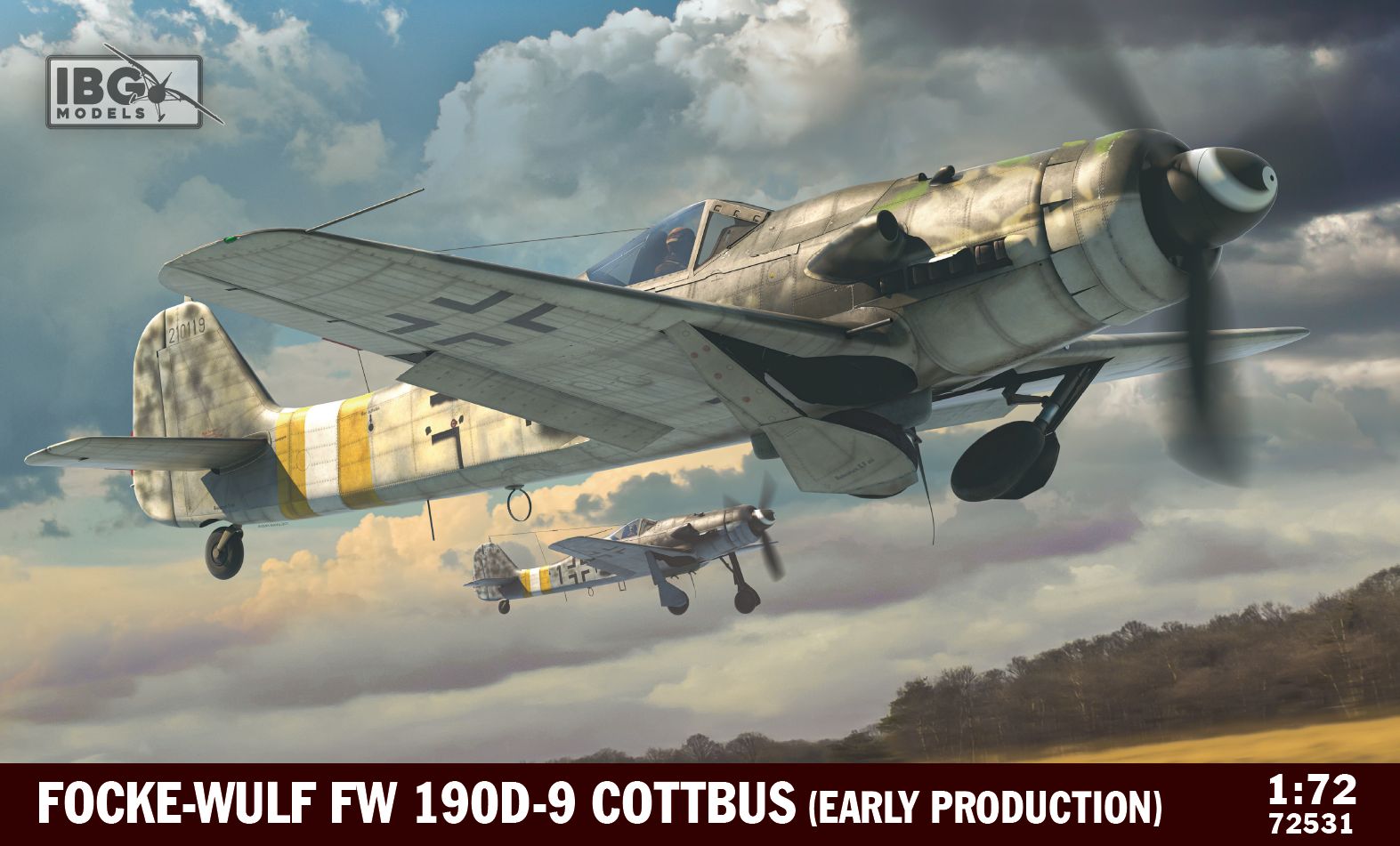 Сборная модель 1/72 Focke-Wulf Fw-190D-9 Cottbus (Early Production) (IBG Models)