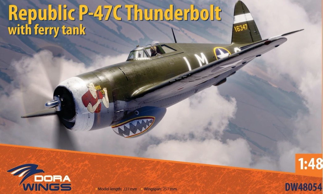 Сборная модель 1/48 Republic P-47C Thunderbolt (Dora Wings)