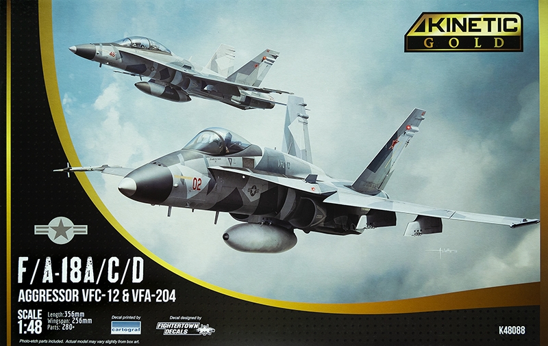 Сборная модель 1/48 F/A-18A/C/D Aggressor VFC-12 & VFA-204 (Kinetic Model Kits)