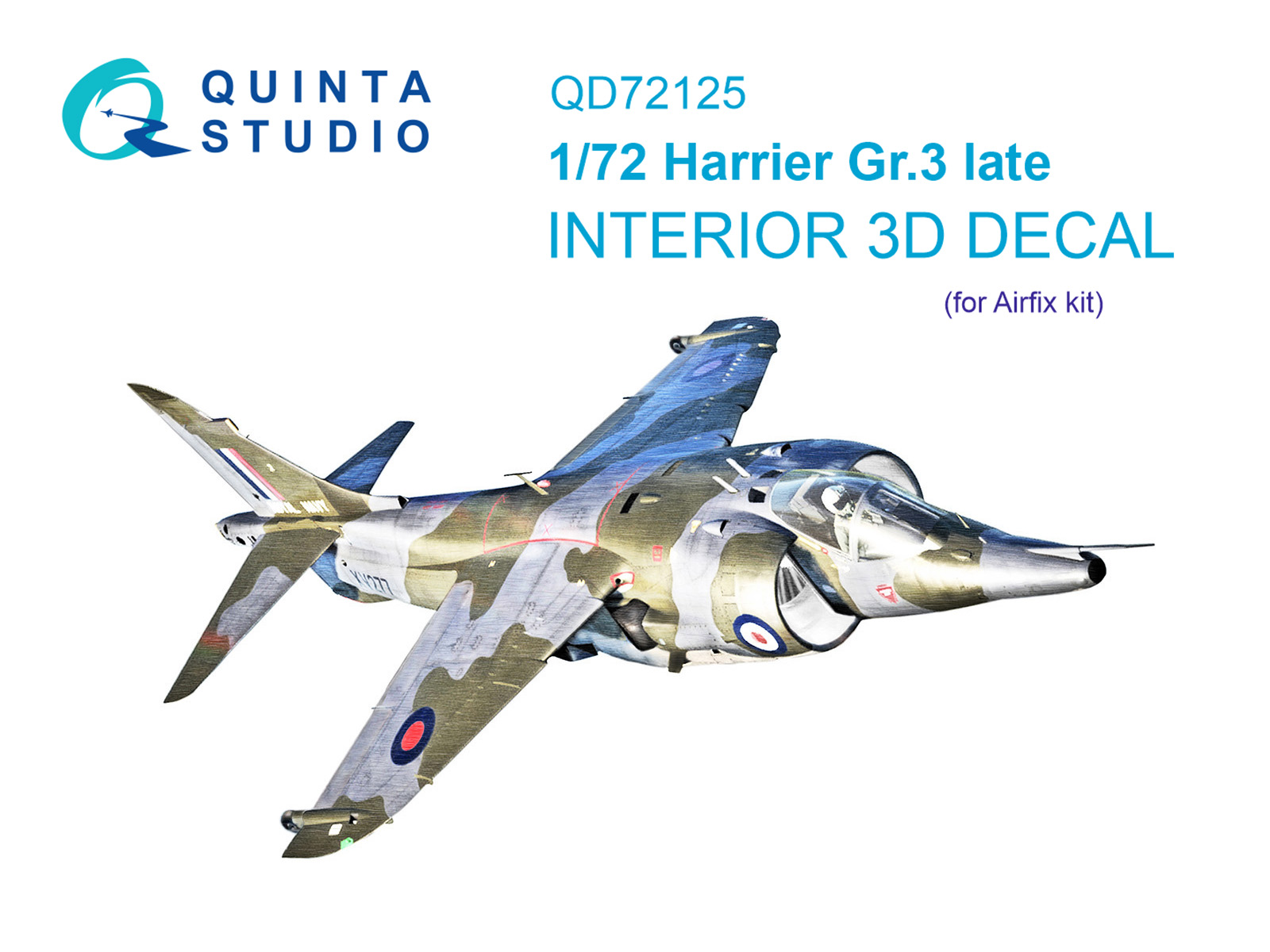 3D Декаль интерьера кабины Harrier Gr.3 поздний (Airfix)