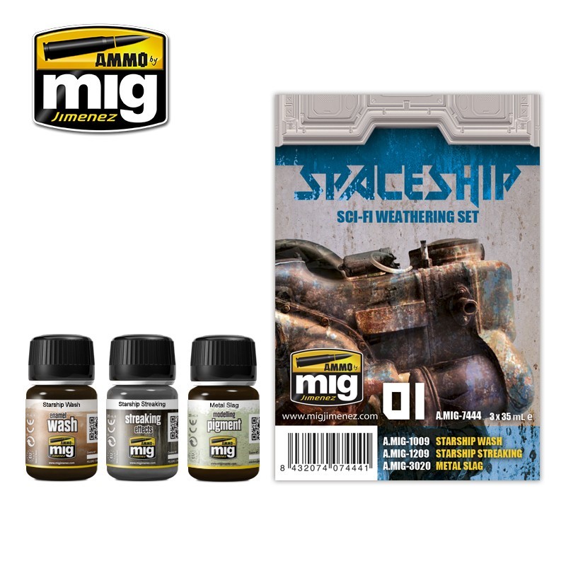 Набор для создания эффектов Spaceship Sci-Fi Weathering Set (Ammo Mig)