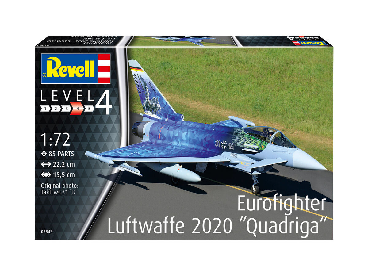 Сборная модель 1/72 Eurofighter Luftwaffe Demo 2020 Quadriga  (Revell)