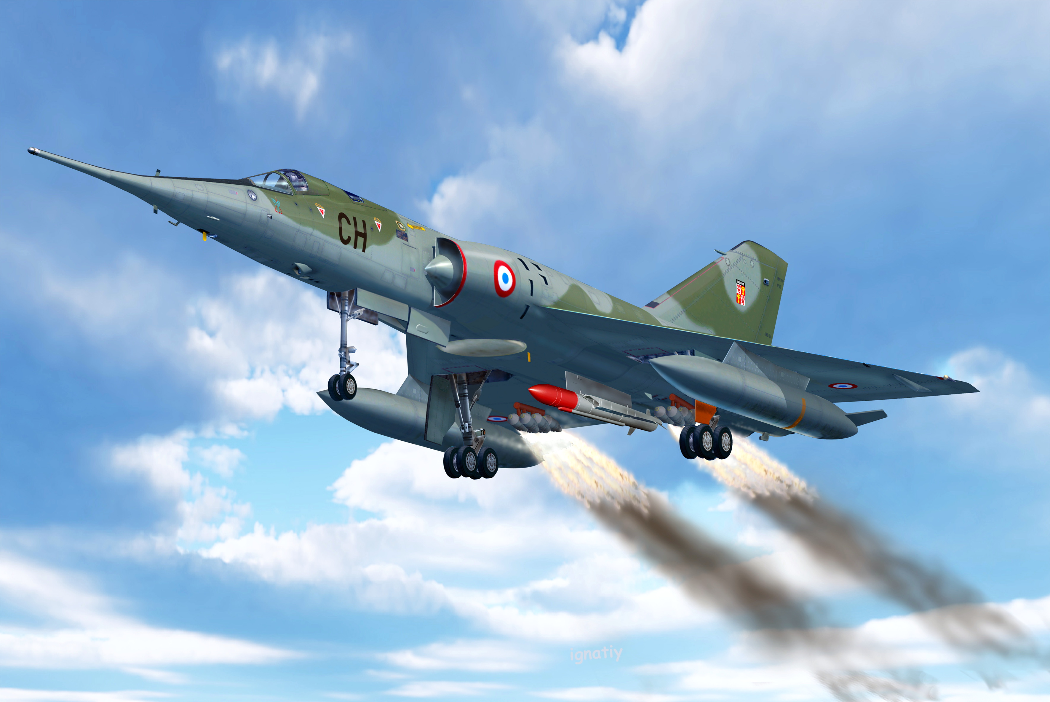 Сборная модель 1/72 Dassault Mirage IVP with ASMP missile (A & A Models)