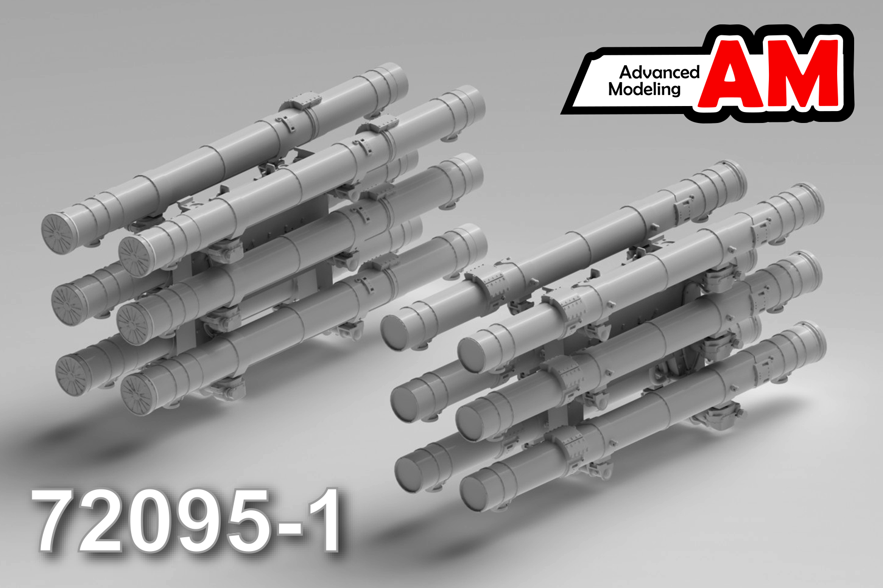 Дополнения из смолы 1/72 УР 9м120 «Атака» с АПУ-6 (Advanced Modeling)