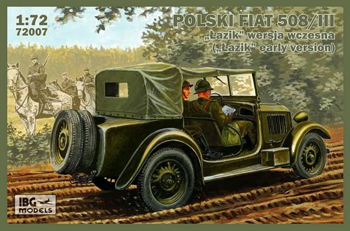 Сборная модель 1/72 Polski Fiat 508/III 'Lazik' Early version (IBG Models)