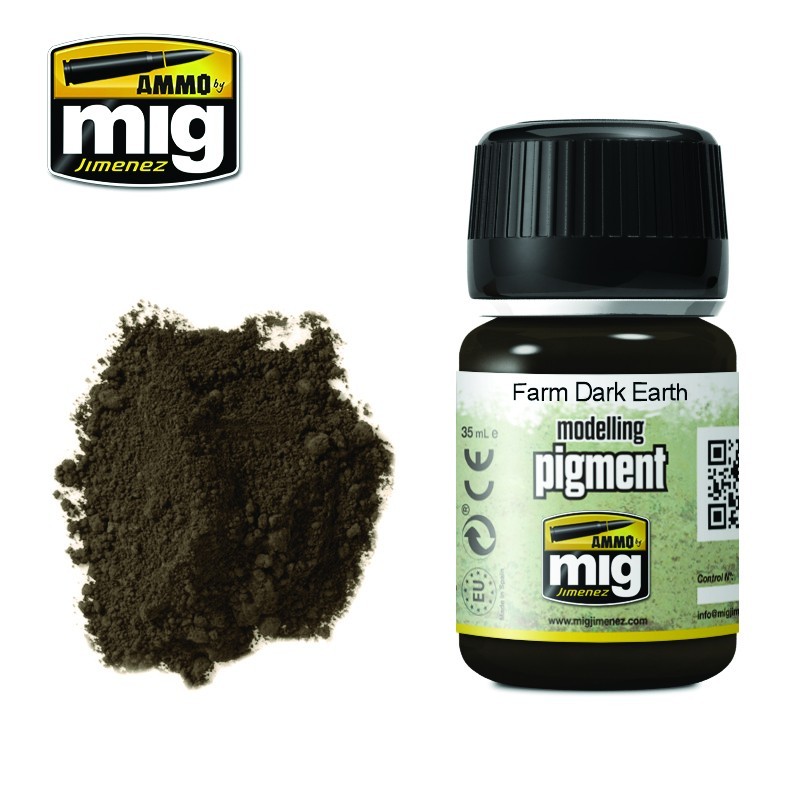 Сухие пигменты PIGMENT Farm Dark Earth (35mL) (Ammo Mig)