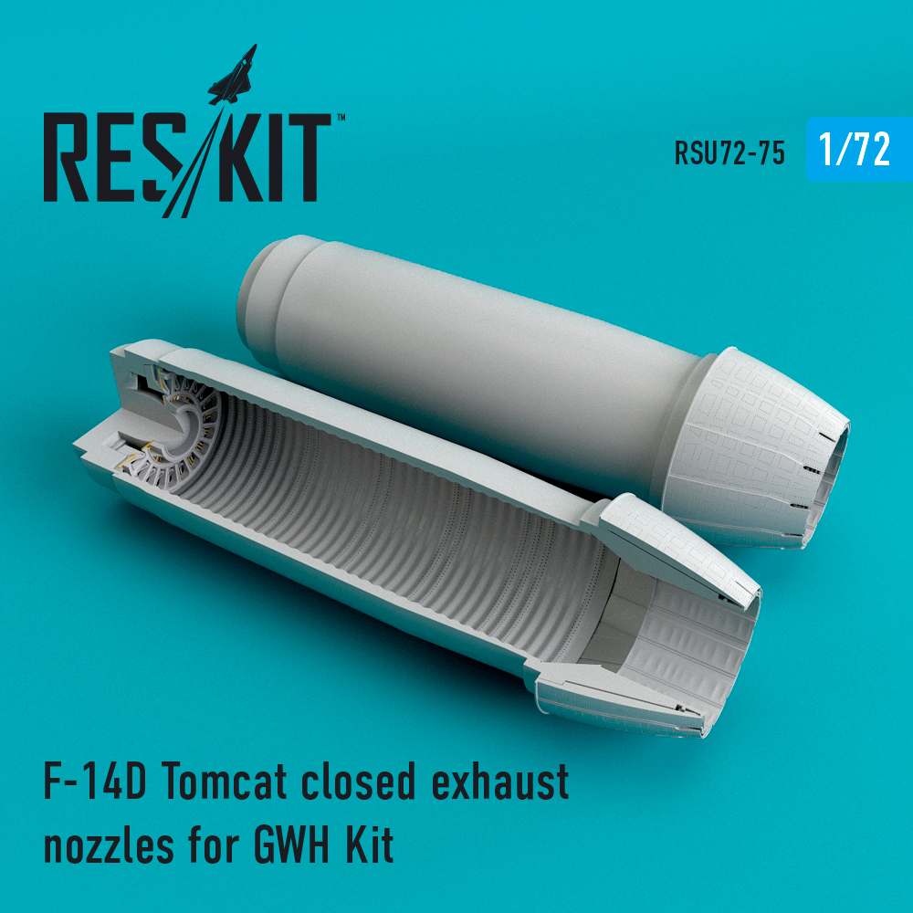 Дополнения из смолы 1/72 Grumman F-14D Tomcat closed exhaust nozzles (ResKit)