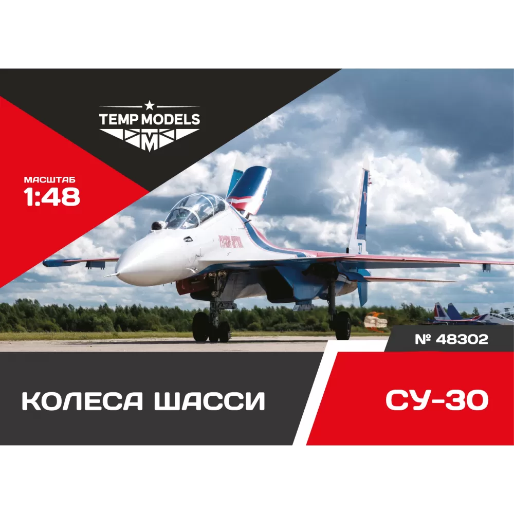 Дополнения из смолы 1/48 Колеса шасси СУ-30 (Temp Models)