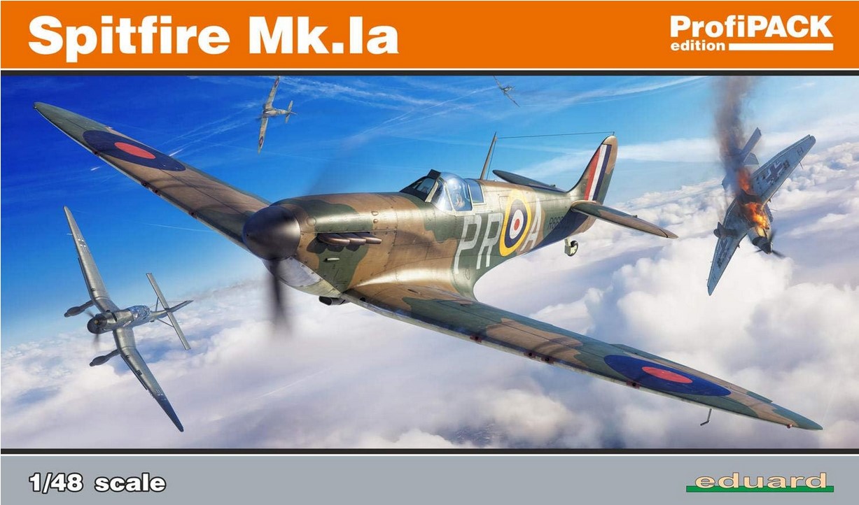 Сборная модель 1/48 Supermarine Spitfire Mk.Ia Profipack edition (Eduard kits)