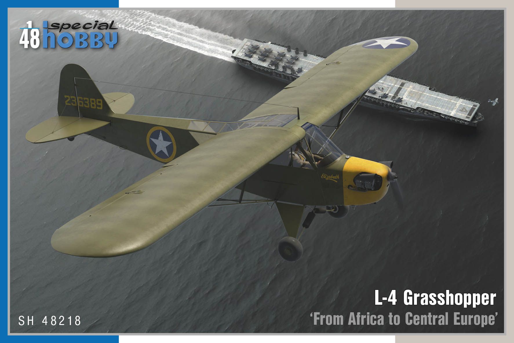 Сборная модель 1/48 Piper L-4 Grasshopper 'From Africa to Central Europe (Special Hobby)