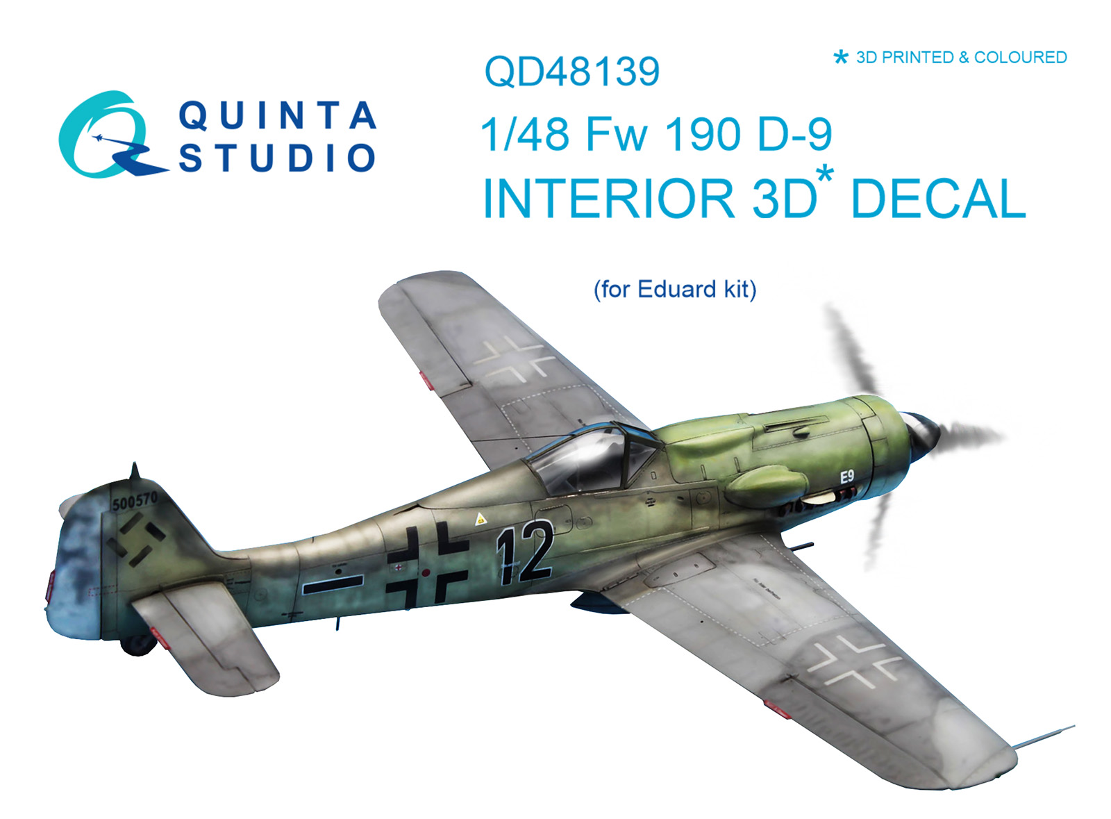 3D Декаль интерьера кабины FW 190D-9 (для модели Eduard)