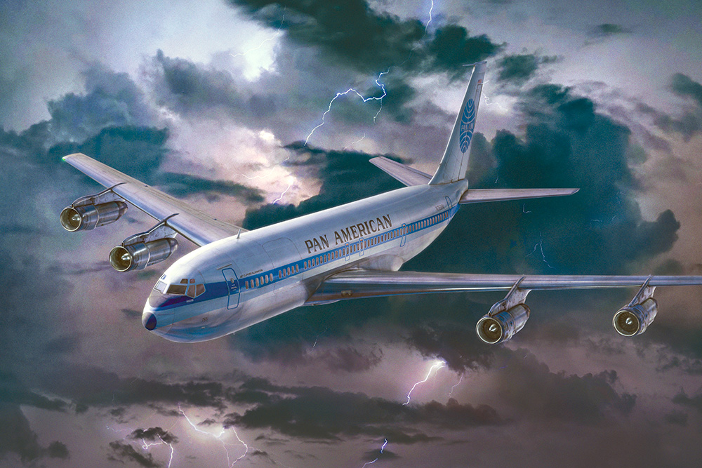 Сборная модель 1/144 Boeing 707-321 Pan American (Roden)