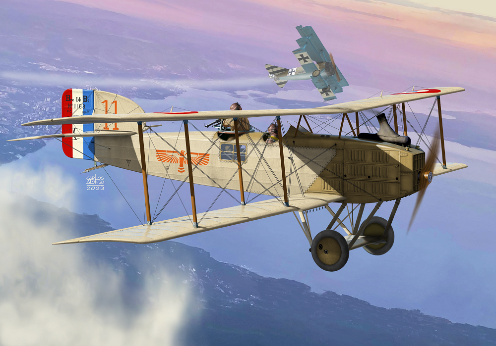 Сборная модель 1/48 Breguet 14 B2 (FLY)