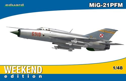 Сборная модель 1/48 МиГ-21ПФМ "Weekend Edition" (Eduard kits) (повреждённая упаковка)