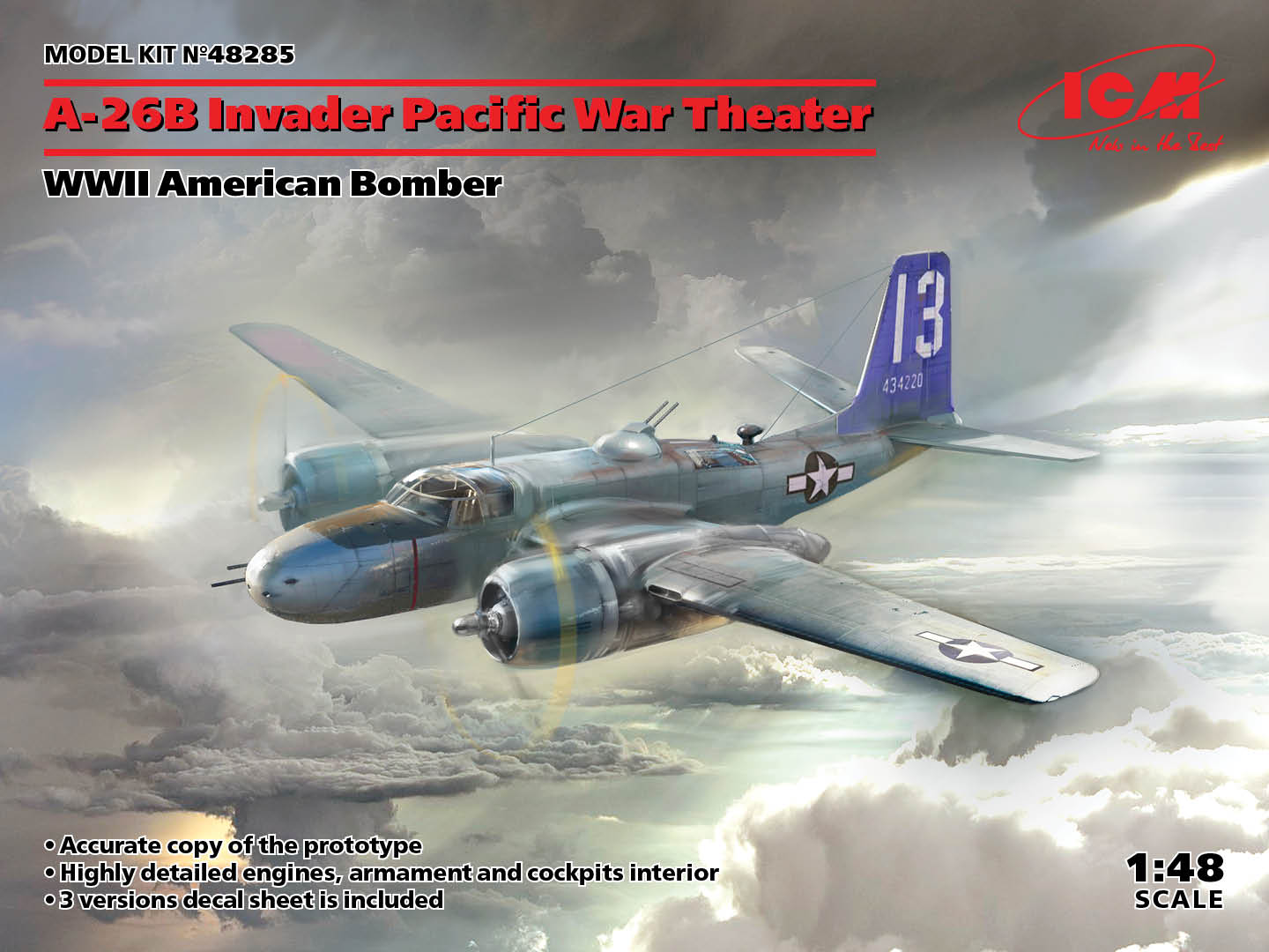 Сборная модель 1/48 Douglas A-26B Invader Pacific War Theater (ICM)