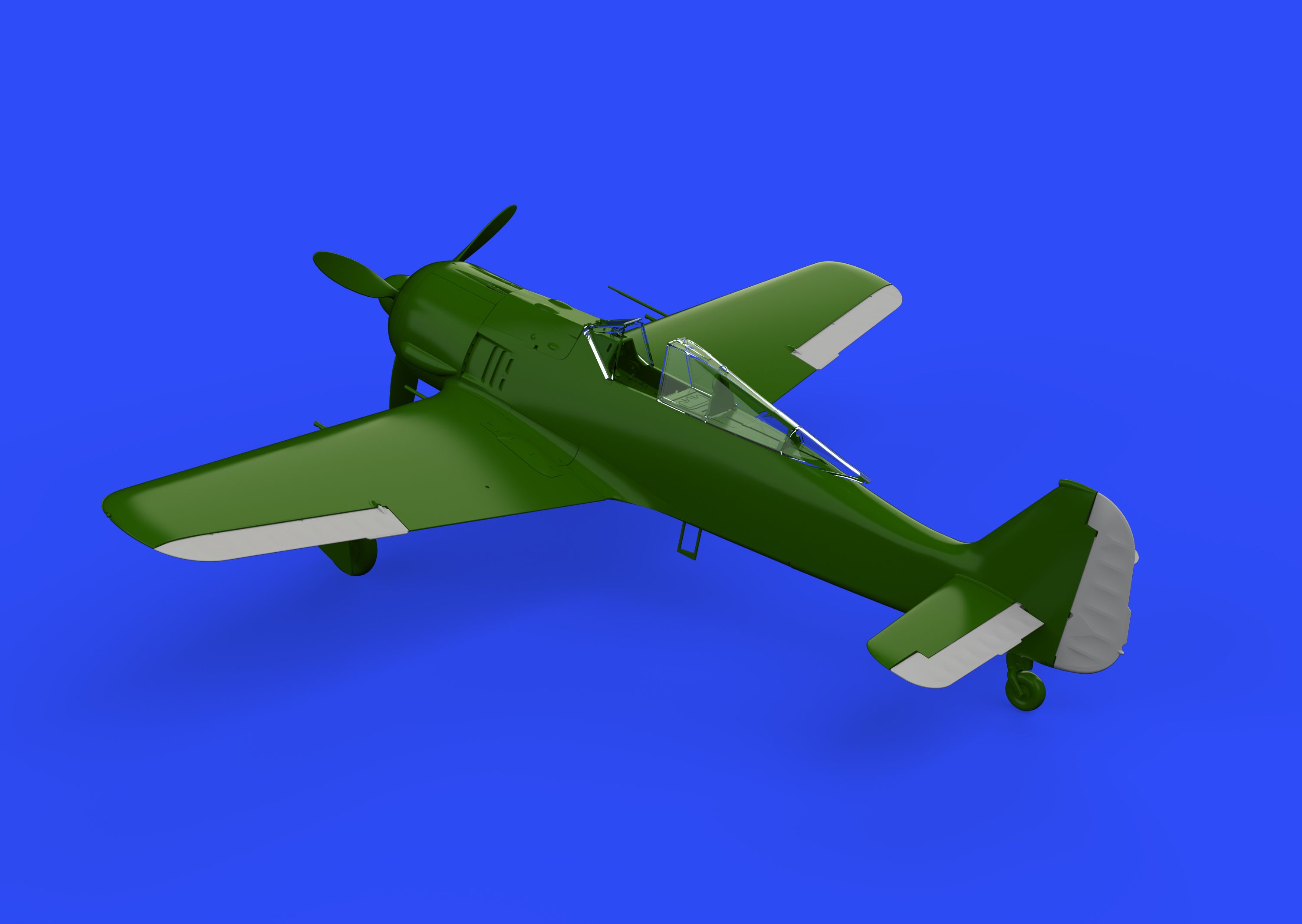 Дополнения из смолы 1/48 Управляющие плоскости Fw 190A (ранний тип) (для модели Eduard)