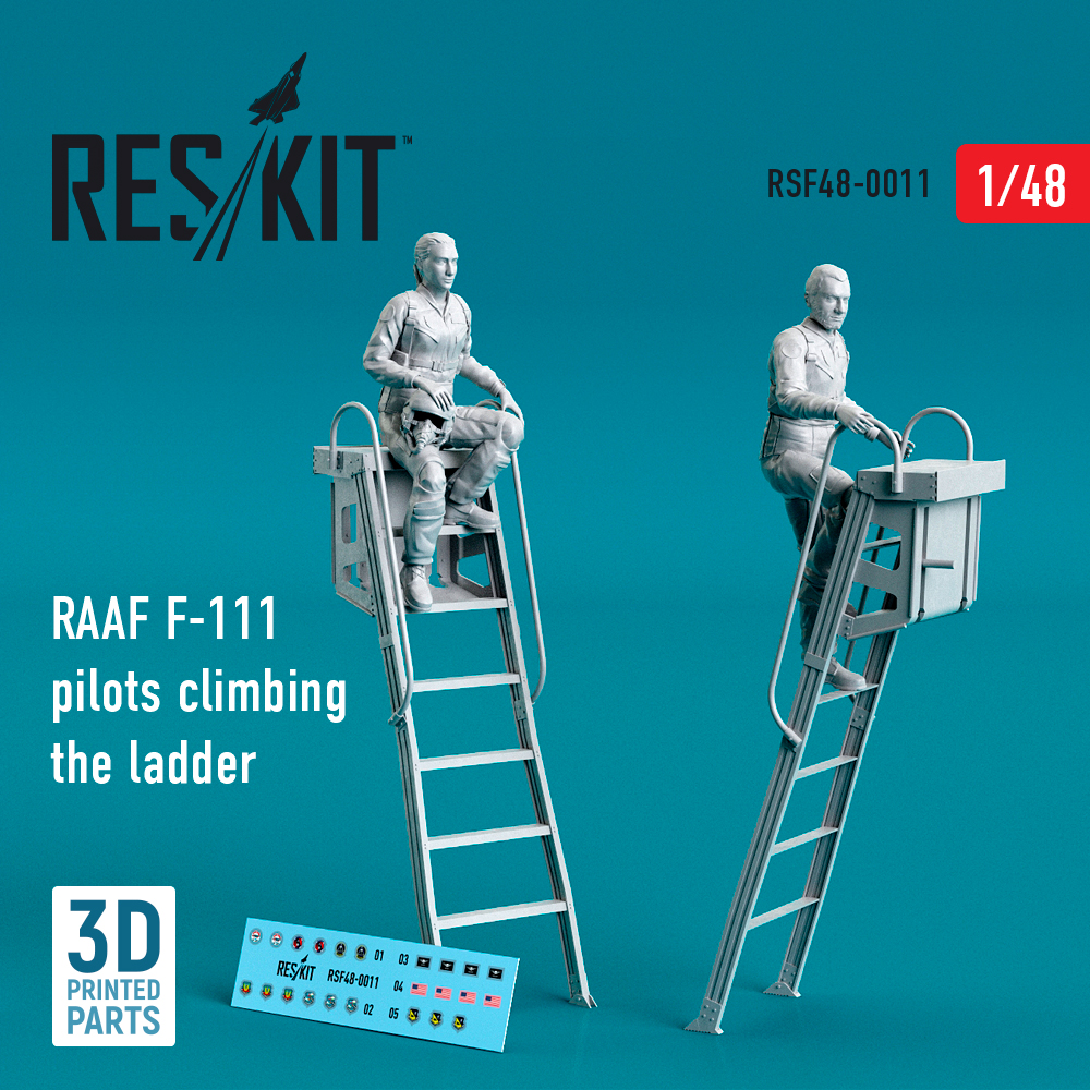 Дополнения из смолы 1/48 USAF General-Dynamics F-111 pilots climbing the ladder (2 pcs) (ResKit)