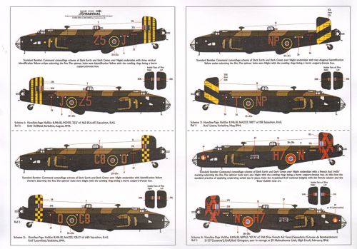 Декаль 1/72 Handley-Page Halifax B.Mk.I/Mk.II and B.Mk.III (8) (Xtradecal)