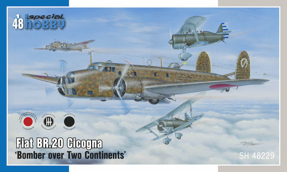 Сборная модель 1/48 Fiat Br.20 Cicogna ‘Bomber o. Two Continents' (Special Hobby)