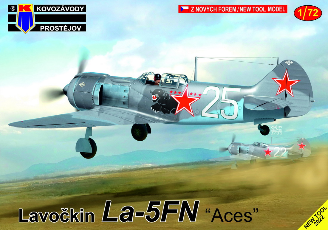 Сборная модель 1/72 Лавочкин Ла-5ФН "Асы"' (Kovozavody Prostejov) (поврежденная упаковка)
