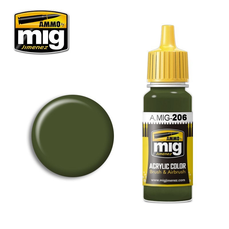 Краска акриловая FS 34079 (BS 641) (Ammo Mig) (17ml)