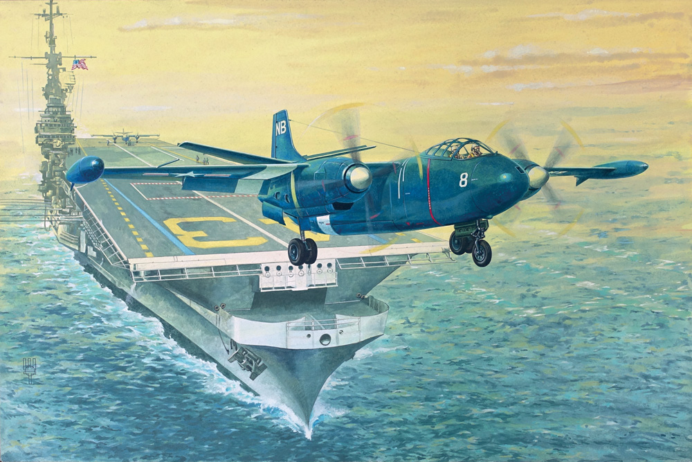 Сборная модель 1/72 North-American AJ-1 Savage (Roden)