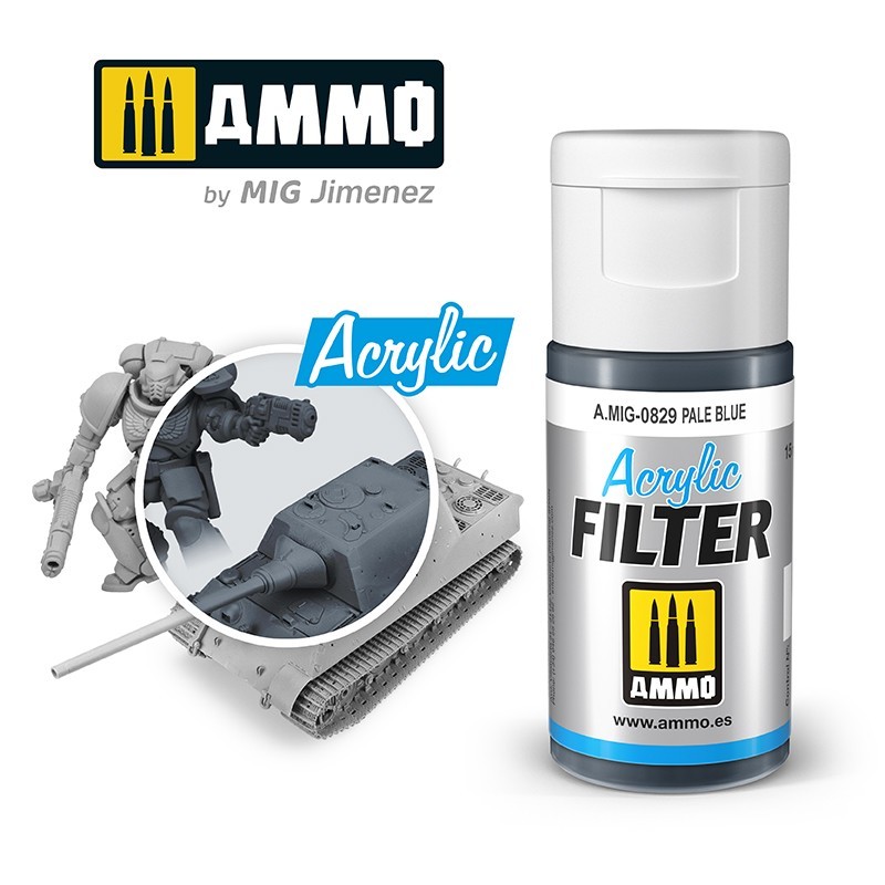 Акриловый фильтр ACRYLIC FILTER Pale Blue (15mL) (Ammo Mig)