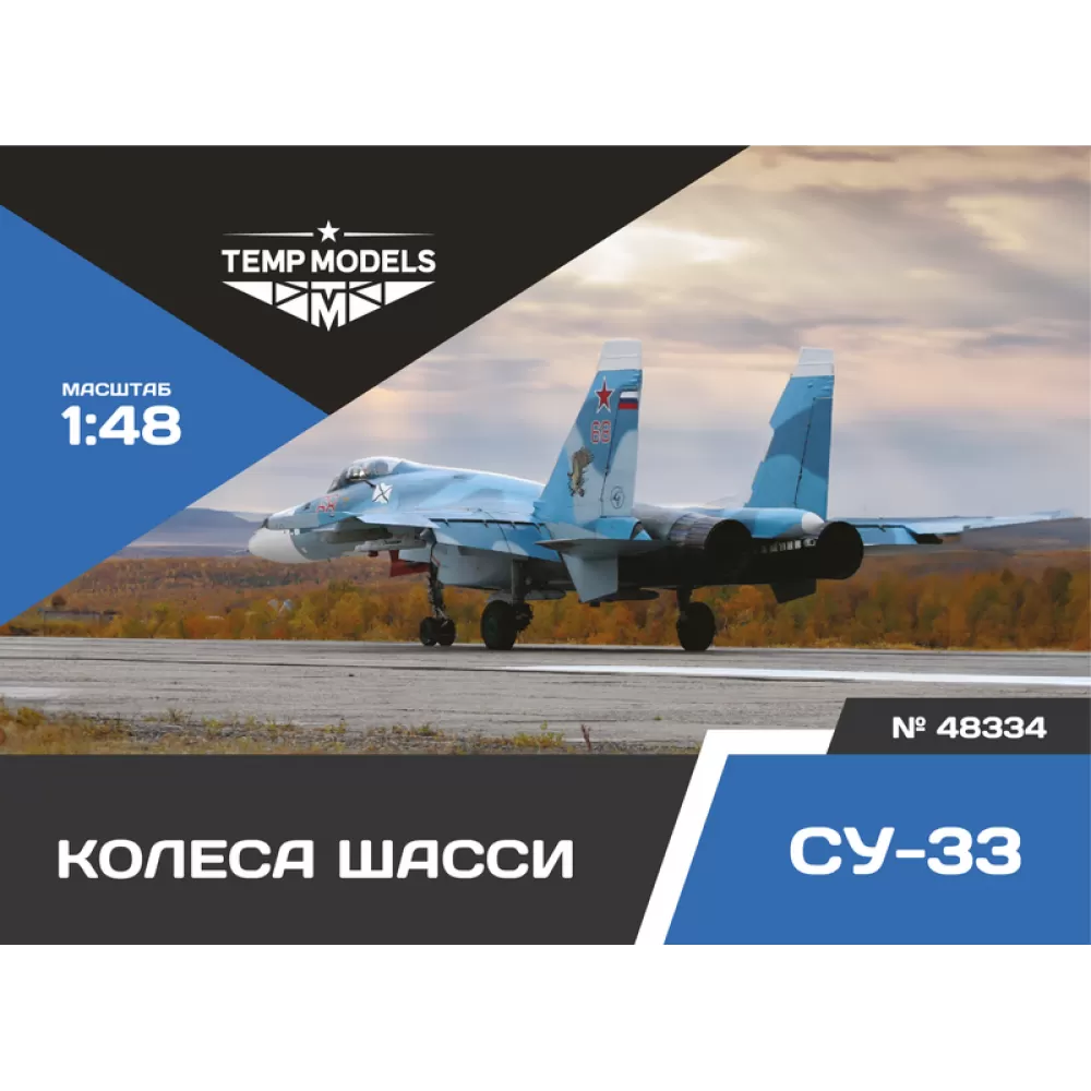 Дополнения из смолы 1/48 Колеса шасси СУ-33 (Temp Models)