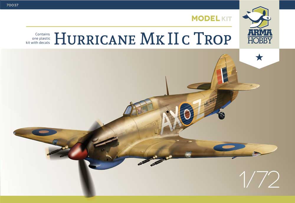 Сборная модель 1/72 Hawker Hurricane Mk.IIc trop (Arma Hobby)