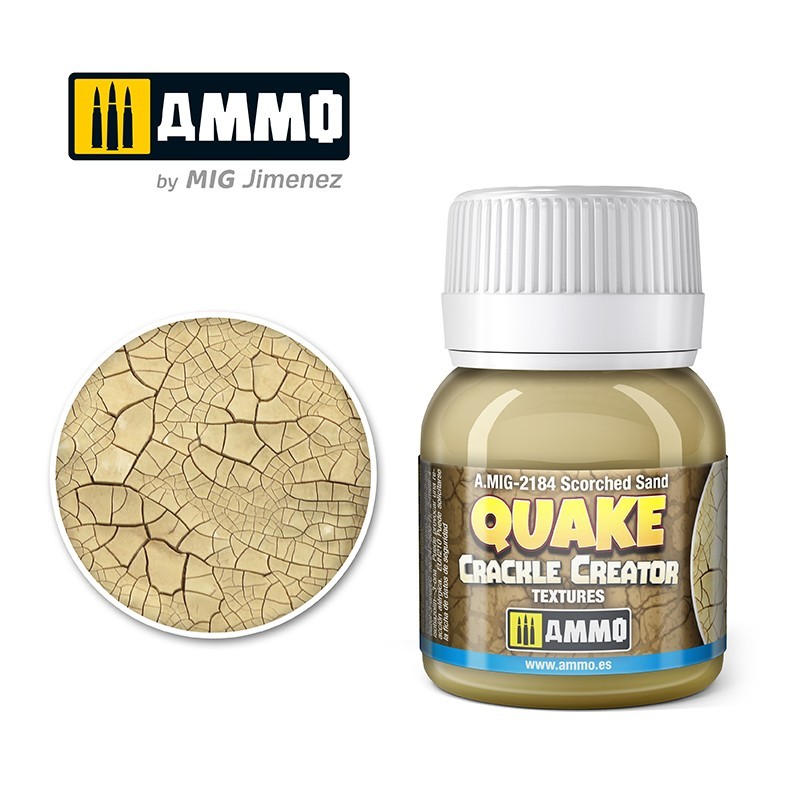 QUAKE CRACKLE CREATOR TEXTURES Scorched Sand (40mL) (Ammo Mig)