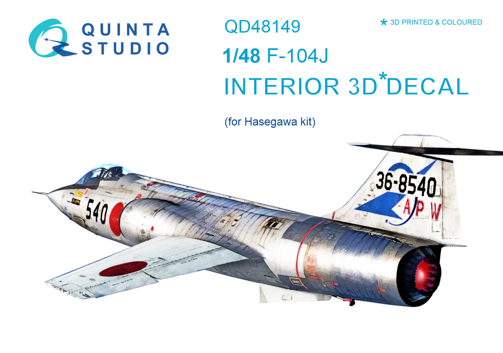 3D Декаль интерьера кабины F-104J (для модели Hasegawa)