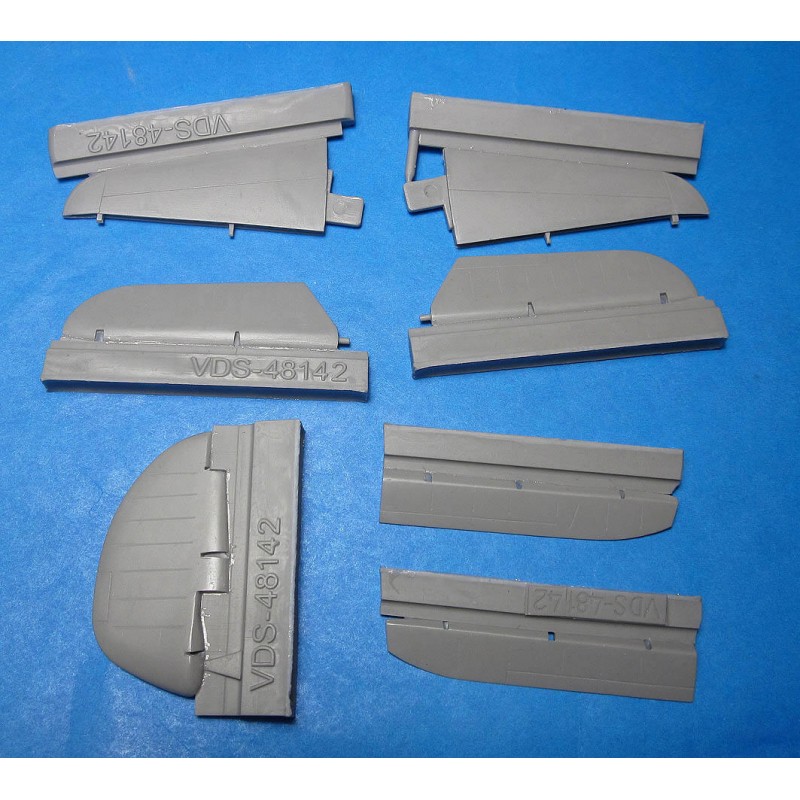Дополнения из смолы 1/48 Рулевые поверхности P-39 Airacobra (для модели Hasegawa) (Vector)