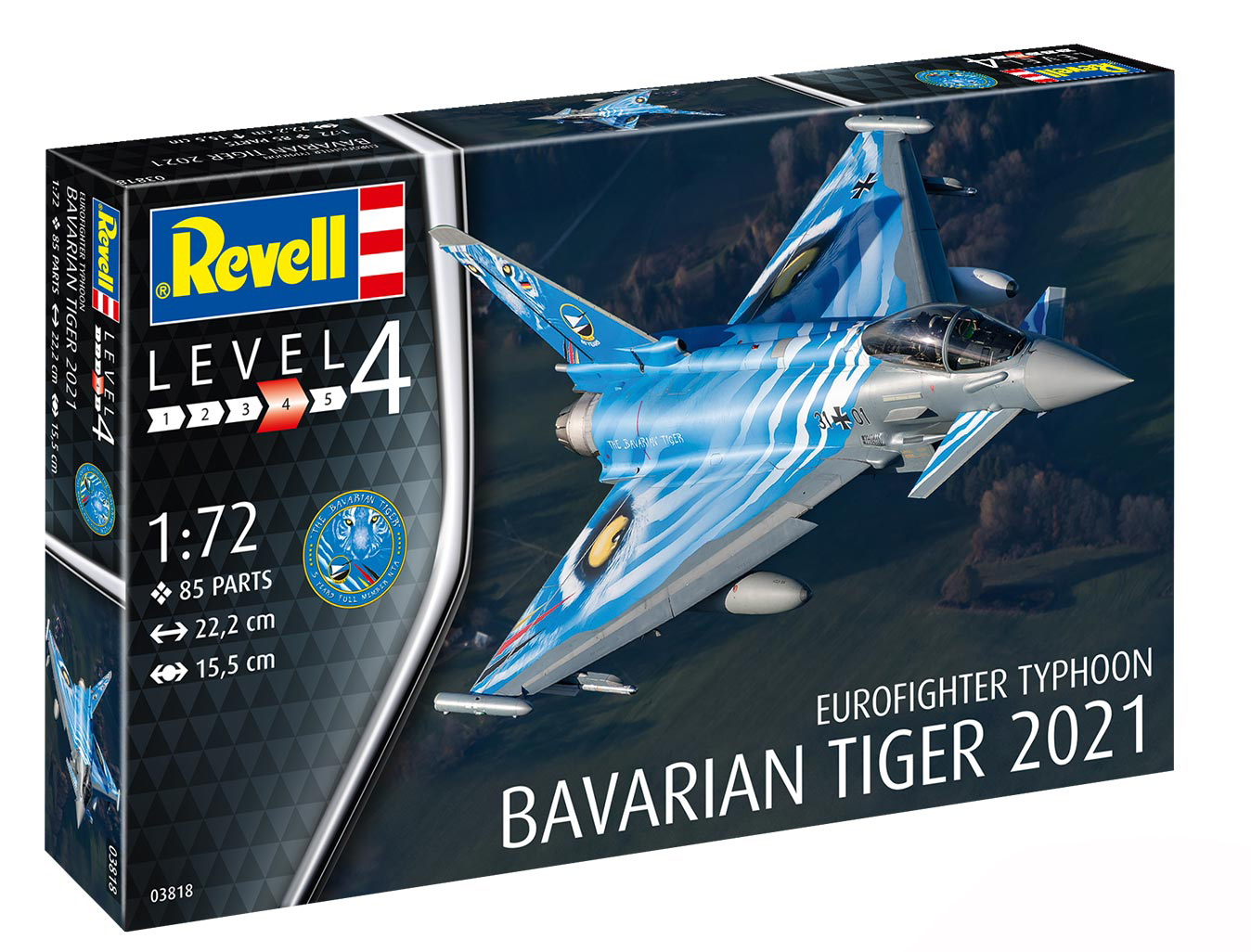 Сборная модель 1/72 Eurofighter Typhoon Bavarian Tiger 2021 (Revell)