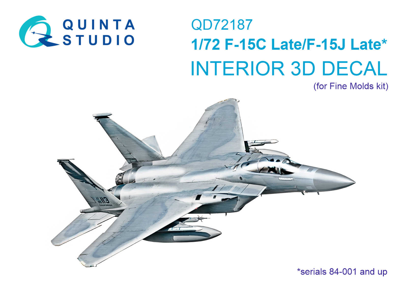 3D Декаль интерьера кабины F-15C Late/J Late (Fine Molds)QD72187