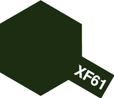 Краска акриловая Acrylic Mini XF-61 Dark Green (Tamiya) (10ml)