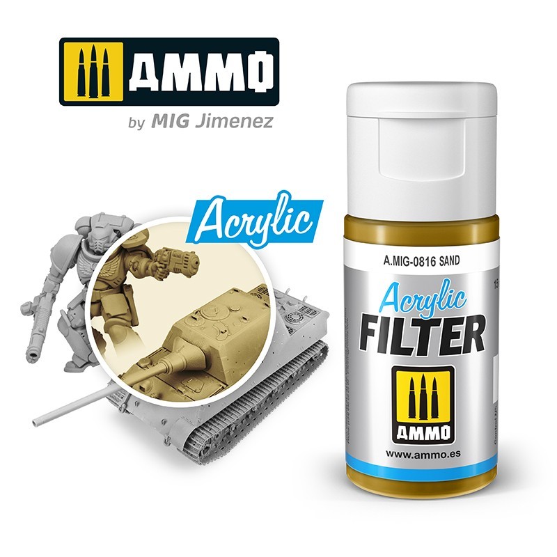 Акриловый фильтр ACRYLIC FILTER Sand (15mL) (Ammo Mig)